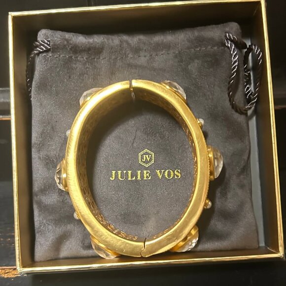 Cannes Stone Statement Hinge Bangle - Picture 4 of 5